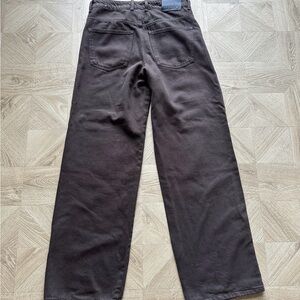 KS Selection Women Flare Wide Leg Jeans - Dark Brown